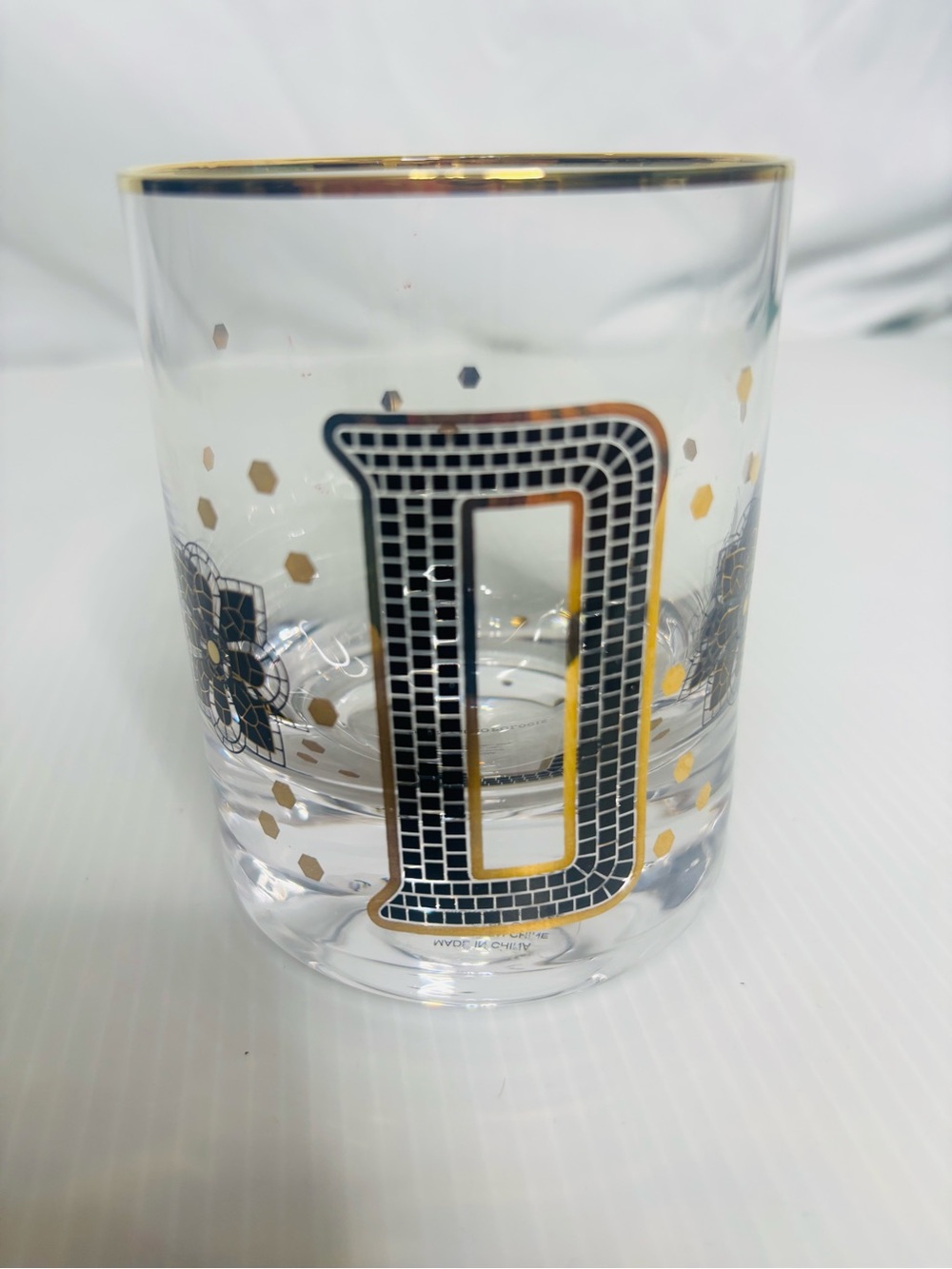 Anthropologie Bistro Tile Monogram Old Fashioned Tile Letter D